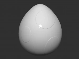 Yoshi Egg 3D Print Model