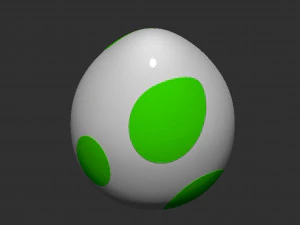 Yoshi Egg 3D Print Model
