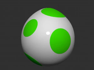 Yoshi Egg 3D Print Model