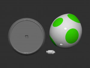 Yoshi Egg Based 3D Print Model