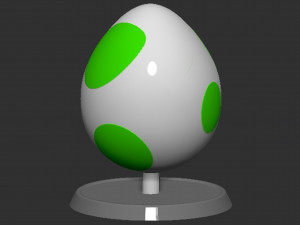 Yoshi Egg Based 3D 프린트 모델