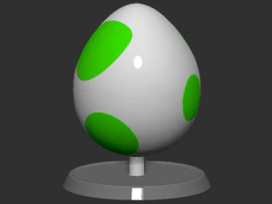 Yoshi Egg Based 3D Print Model