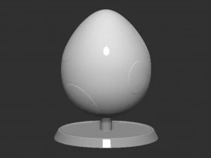 Yoshi Egg Based 3D Print Model