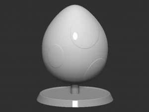 Yoshi Egg Based 3D Print Model