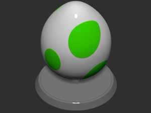 Yoshi Egg Based 3D 프린트 모델