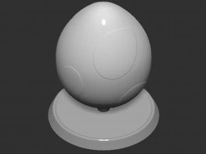 Yoshi Egg Based 3D Print Model
