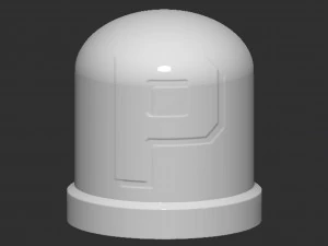P Switch Button 3D Print Model
