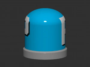 P Switch Button 3D Print Model