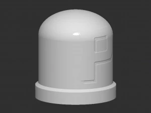 P Switch Button 3D Print Model