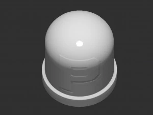 P Switch Button 3D Print Model