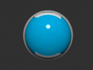 P Switch Button 3D Print Model