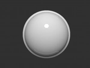 P Switch Button 3D Print Model