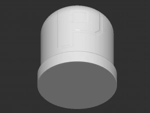 P Switch Button 3D Print Model