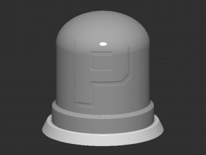 P Switch Button Based 3D-printmodel