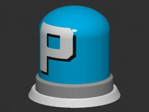 P Switch Button Based 3D Print Model