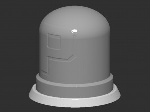 P Switch Button Based 3D-printmodel