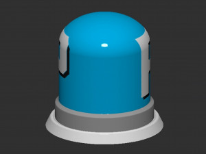 P Switch Button Based 3D-printmodel