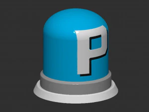P Switch Button Based 3D Print Model