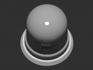 P Switch Button Based 3D-printmodel