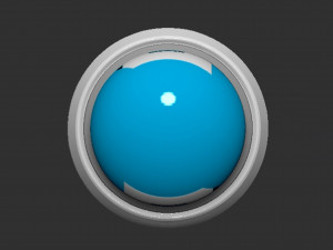 P Switch Button Based 3D-printmodel