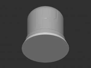 P Switch Button Based 3D-printmodel