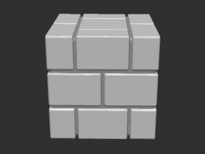 Mario Brick Block 3D प्रिंट मॉडल