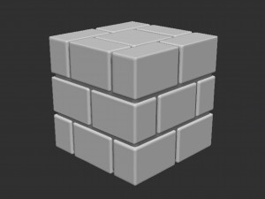 Mario Brick Block 3D प्रिंट मॉडल