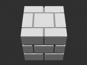 Mario Brick Block 3D प्रिंट मॉडल