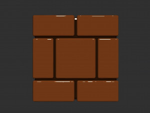 Mario Brick Block 3D प्रिंट मॉडल