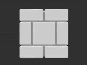 Mario Brick Block 3D Print Model