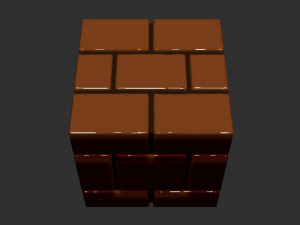 Mario Brick Block 3D प्रिंट मॉडल