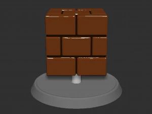 Mario Brick Block Based 3D Print Model
