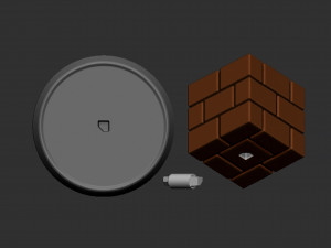 Mario Brick Block Based 3D Print Model