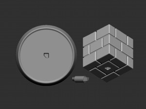 Mario Brick Block Based 3D Print Model