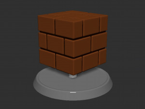 Mario Brick Block Based 3D 프린트 모델