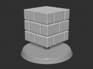 Mario Brick Block Based 3D Print Model