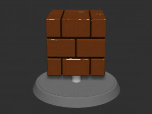 Mario Brick Block Based 3D Print Model