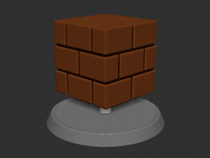 Mario Brick Block Based 3D Print Model