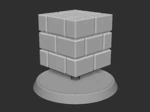 Mario Brick Block Based 3D Print Model