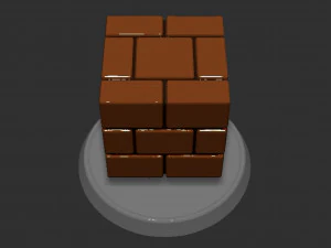 Mario Brick Block Based 3D Print Model