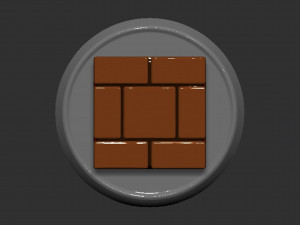 Mario Brick Block Based 3D Print Model