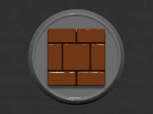 Mario Brick Block Based 3D Print Model