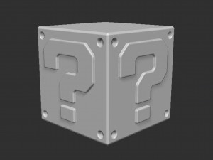 Mario Question Block 3D Принт Модель