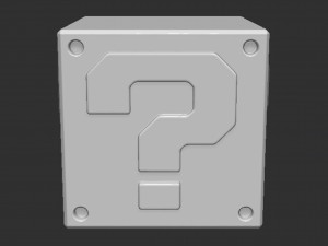 Mario Question Block 3D Принт Модель