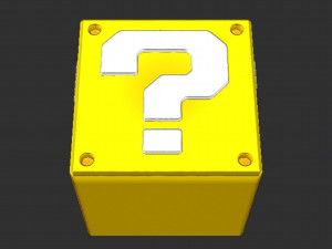 Mario Question Block 3D Принт Модель