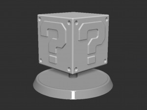 Mario Question Block Based 3D Print Model