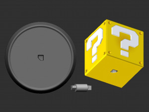 Mario Question Block Based 3D Print Model