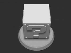 Mario Question Block Based 3D Print Model
