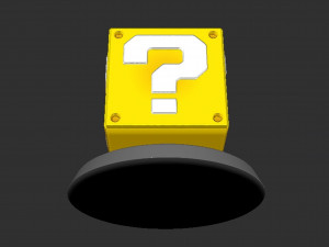 Mario Question Block Based 3D Print Model