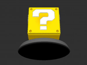 Mario Question Block Based 3D Print Model